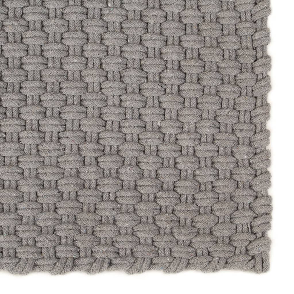 Vidaxl rectangulaire 160x230 cm gris coton