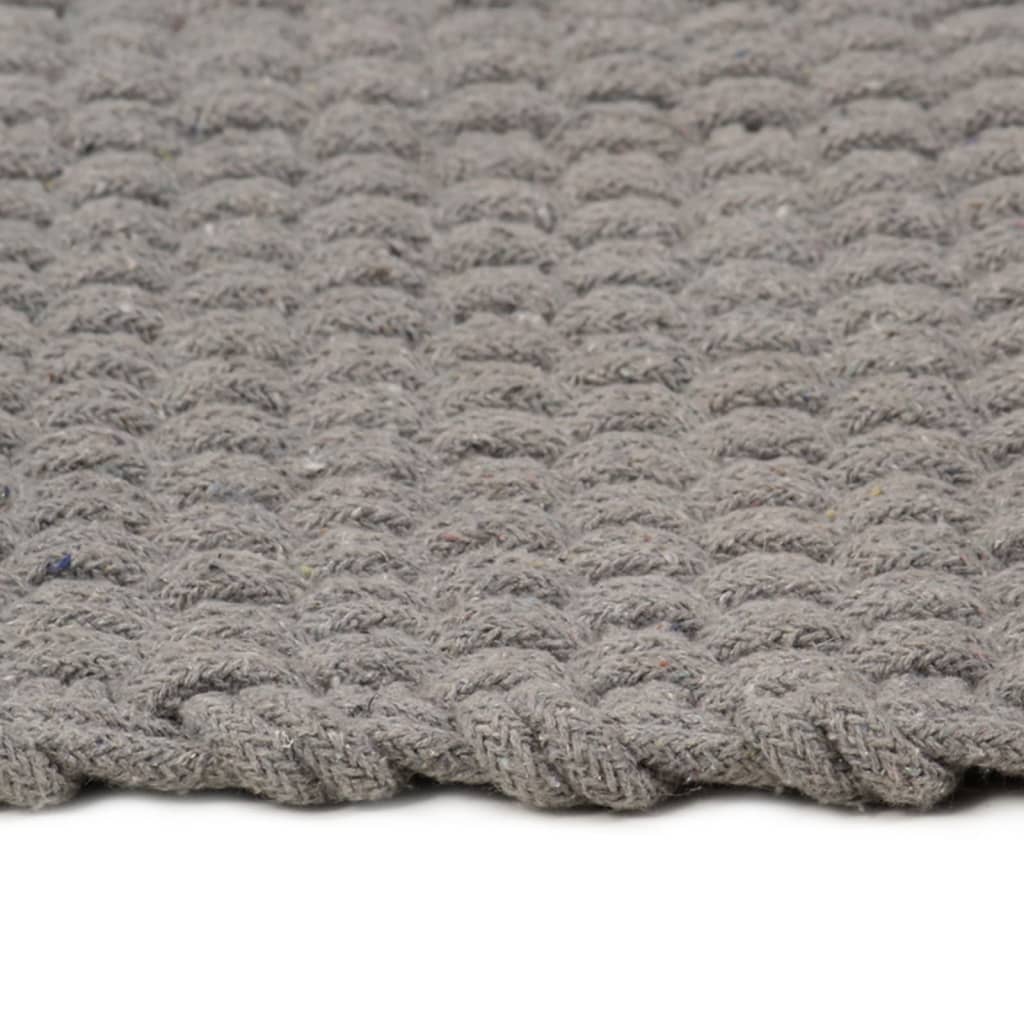 Vidaxl rectangulaire 160x230 cm gris coton