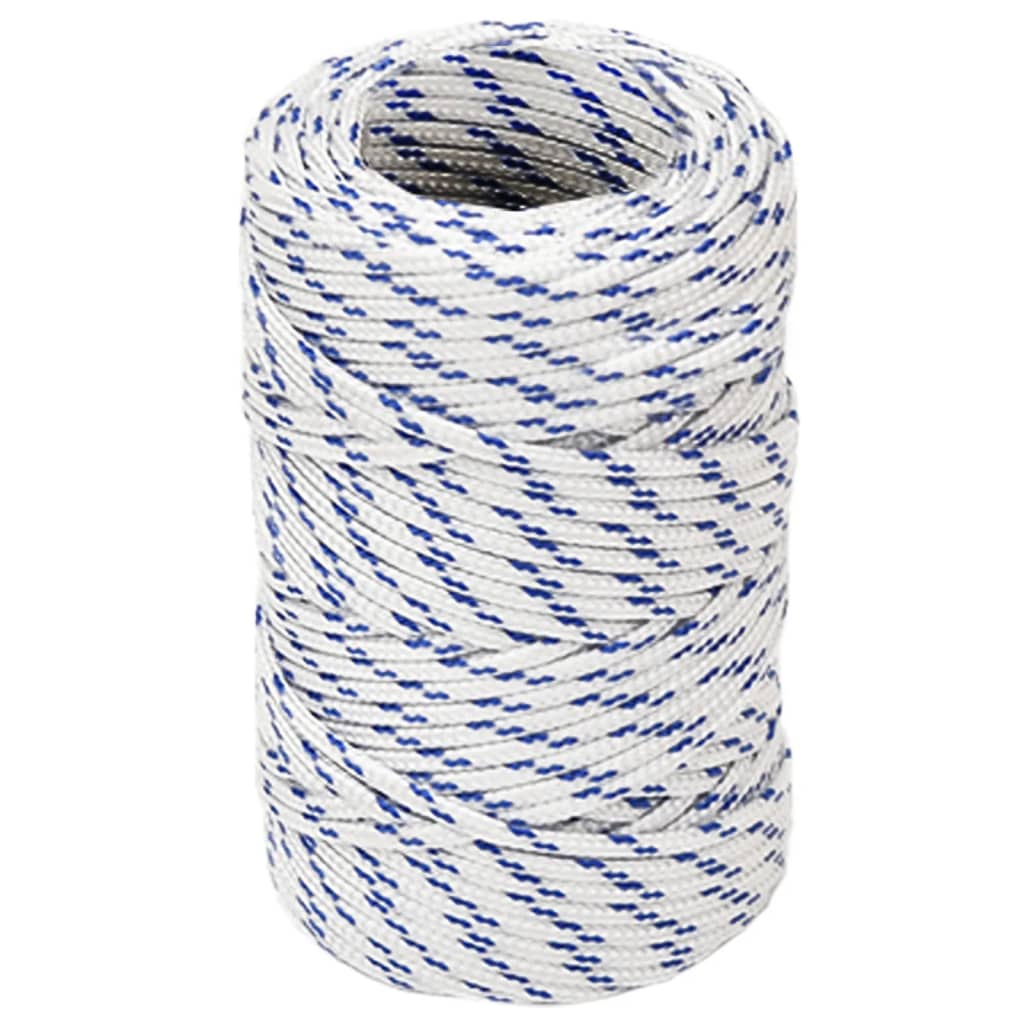 Vidaxl corde de bateau 2 mm 25 m polypropylène blanc