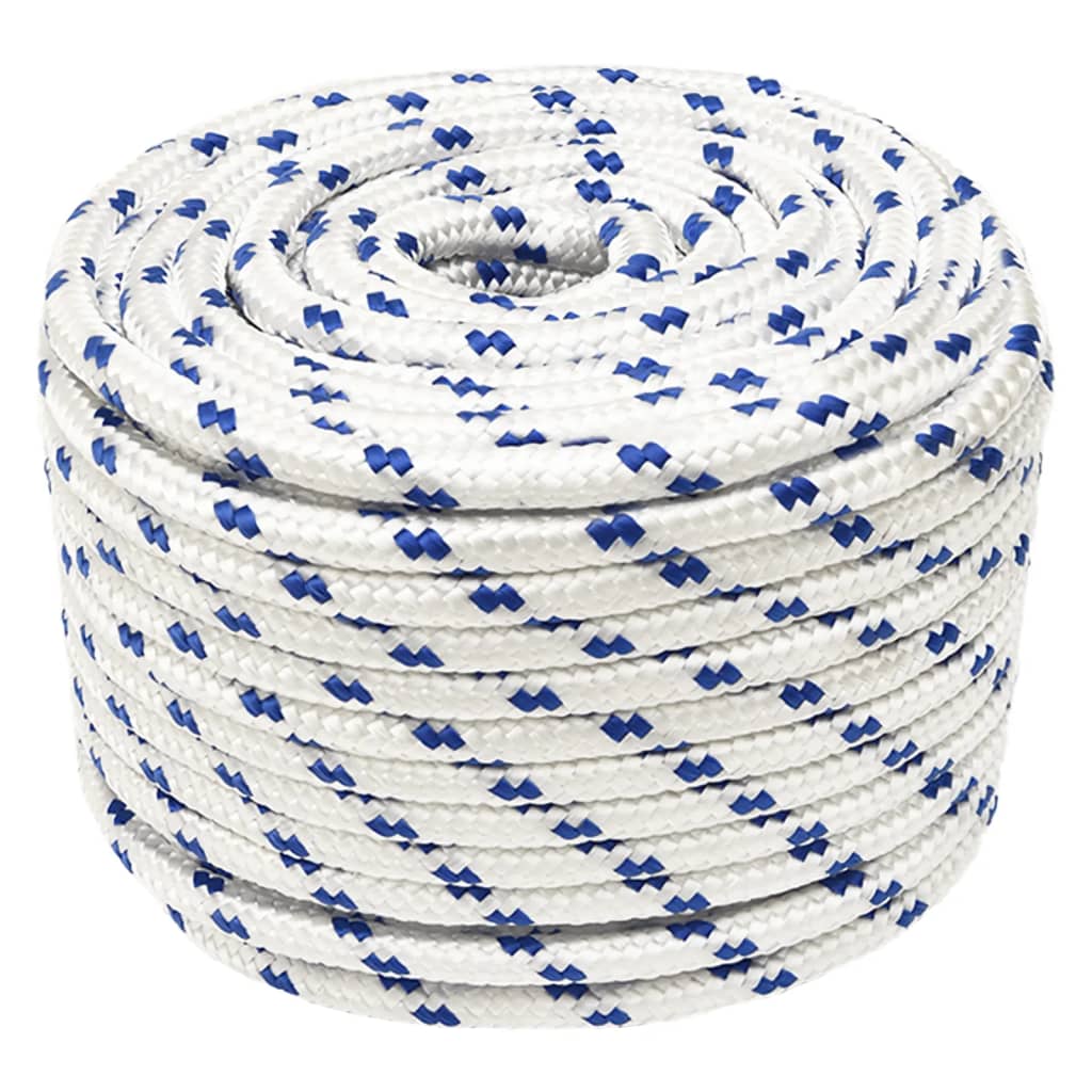 Corde à démarrage Vidaxl 14 mm 100 m de polypropylène blanc
