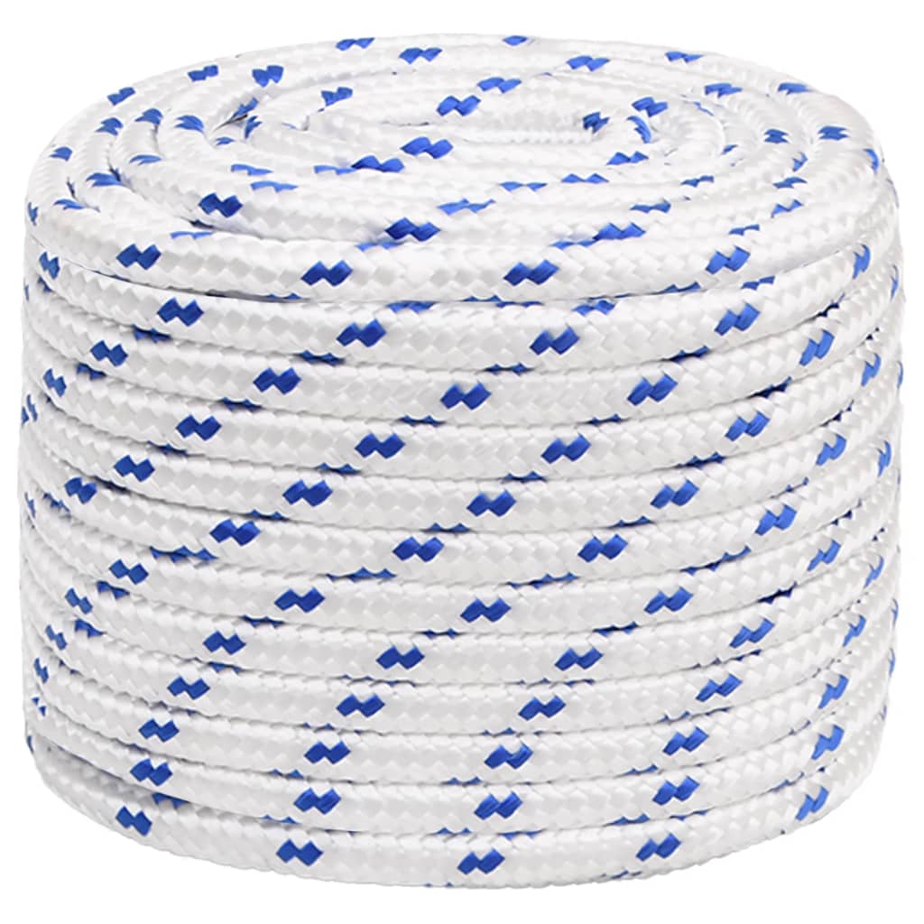 Vidaxxl corde de bateau 18 mm 25 m polypropylène blanc