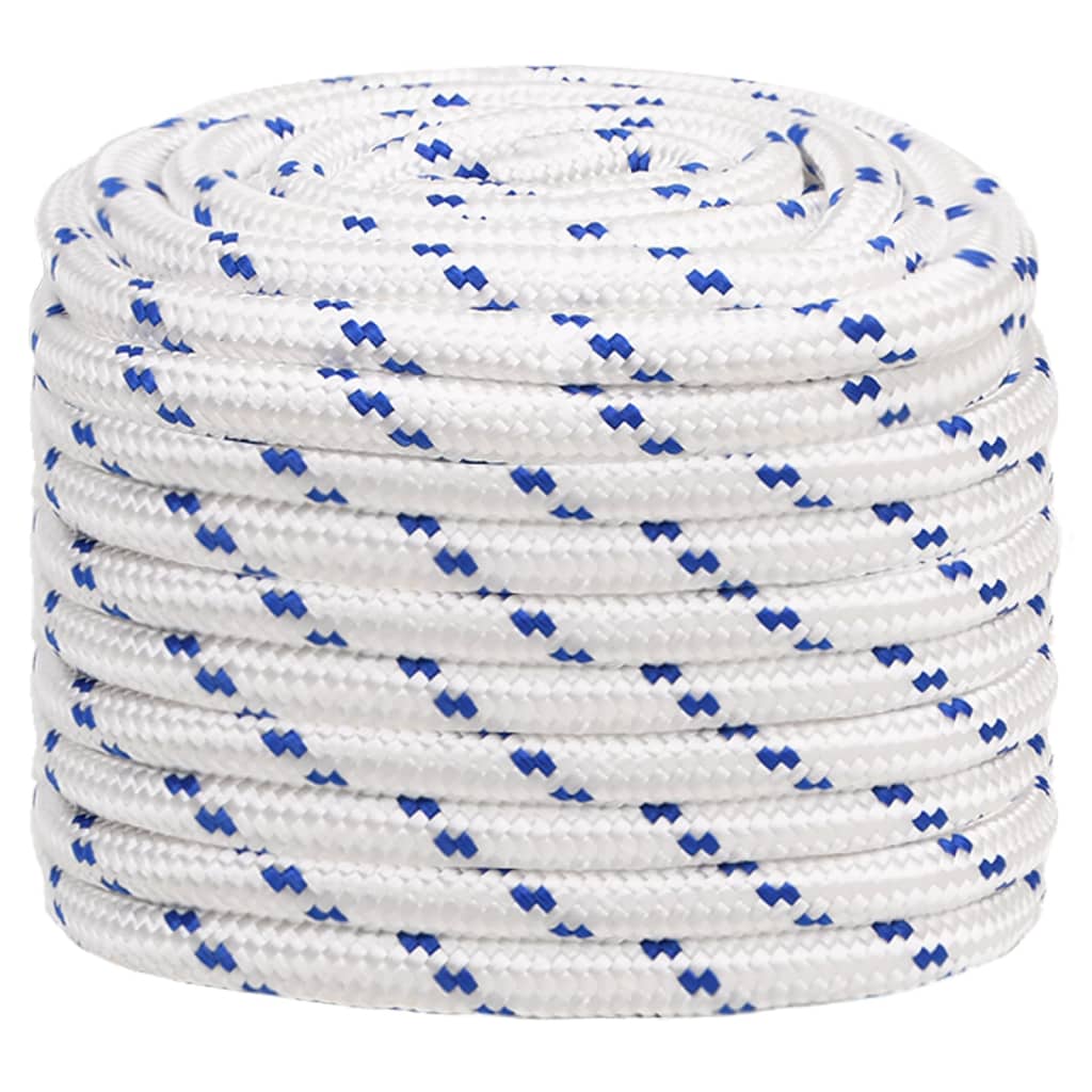 VidaXL corde de bateau 20 mm 25 m polypropylène blanc