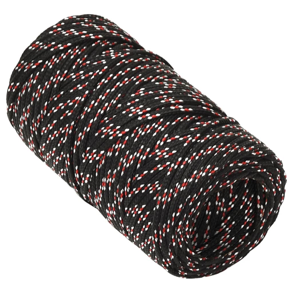 Corde à démarrage Vidaxl 2 mm 50 m de polypropylène noir