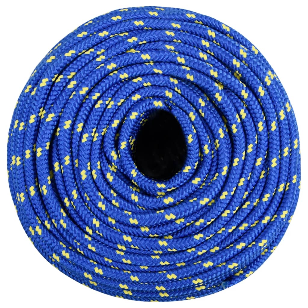 Vidaxl corde de bateau 8 mm 250 m polypropylène bleu