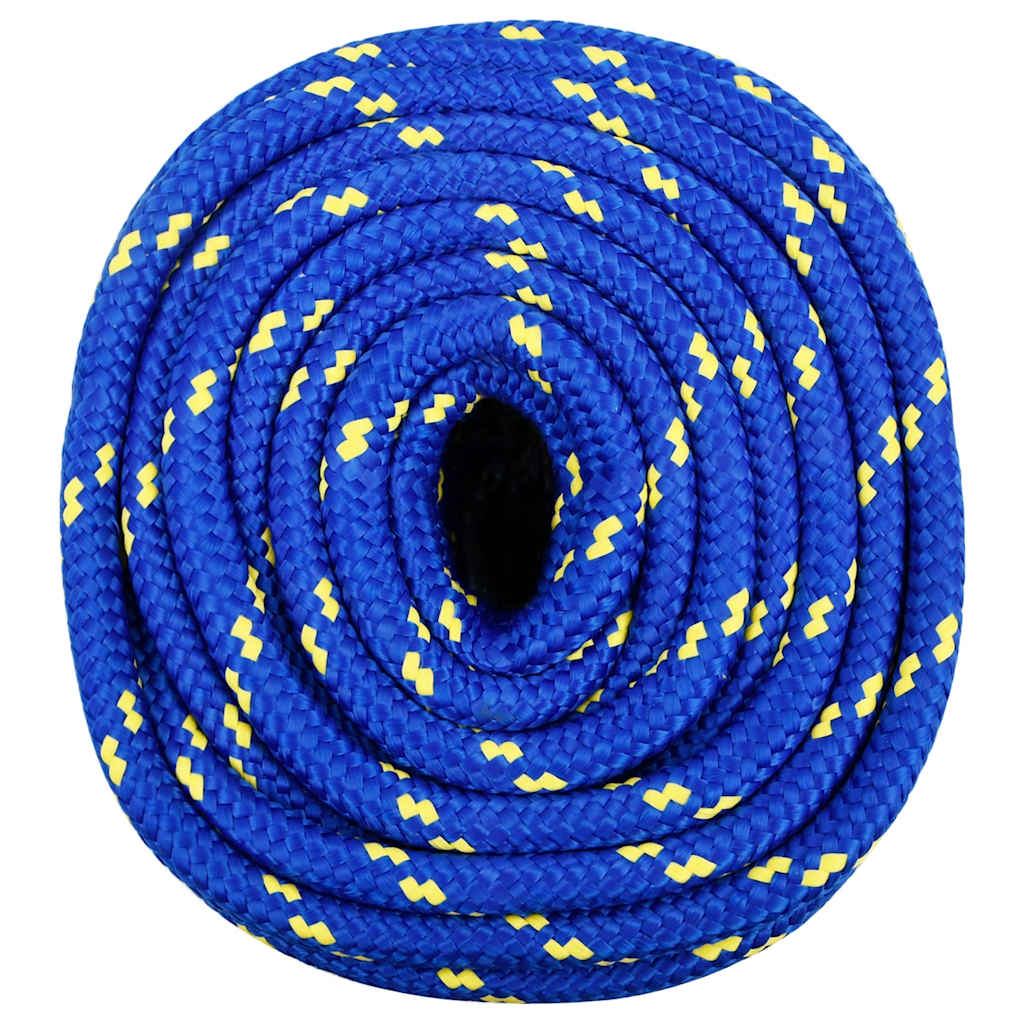 Vidaxl corde de bateau 16 mm 100 m polypropylène bleu