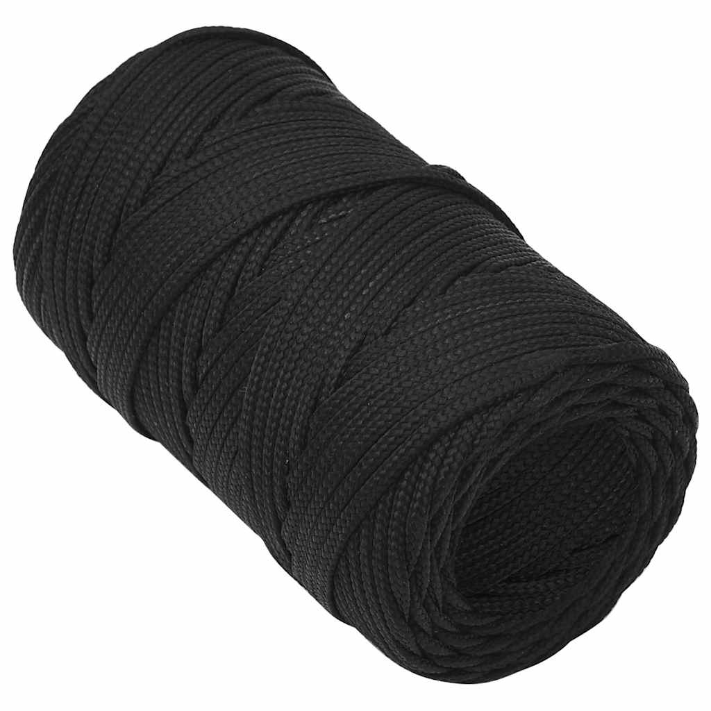 Vidaxl corde de bateau 2 mm 100 m polypropylène noir