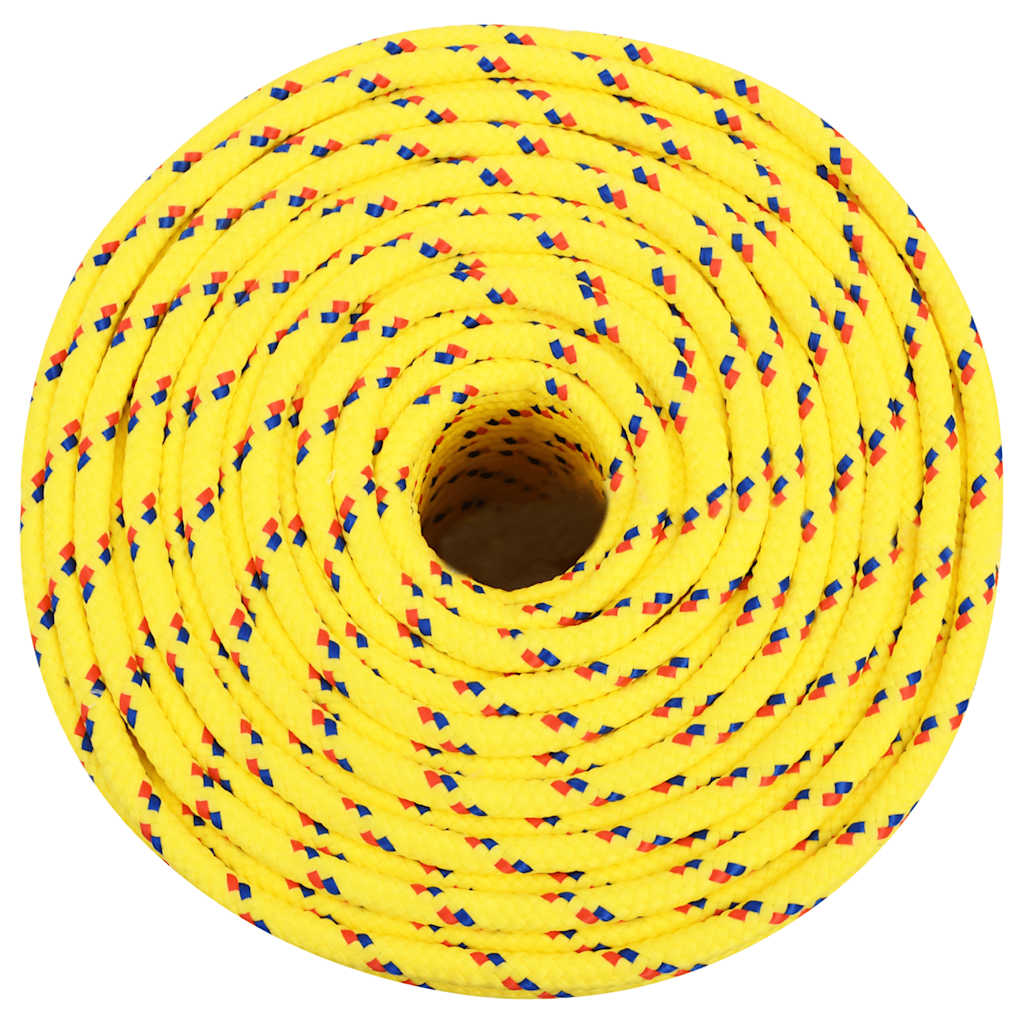 Vidaxl corde de bateau 6 mm 100 m polypropylène jaune