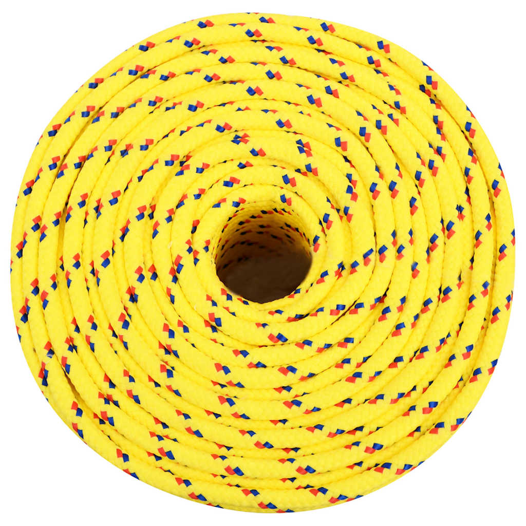 Vidaxl corde de bateau 6 mm 500 m polypropylène jaune