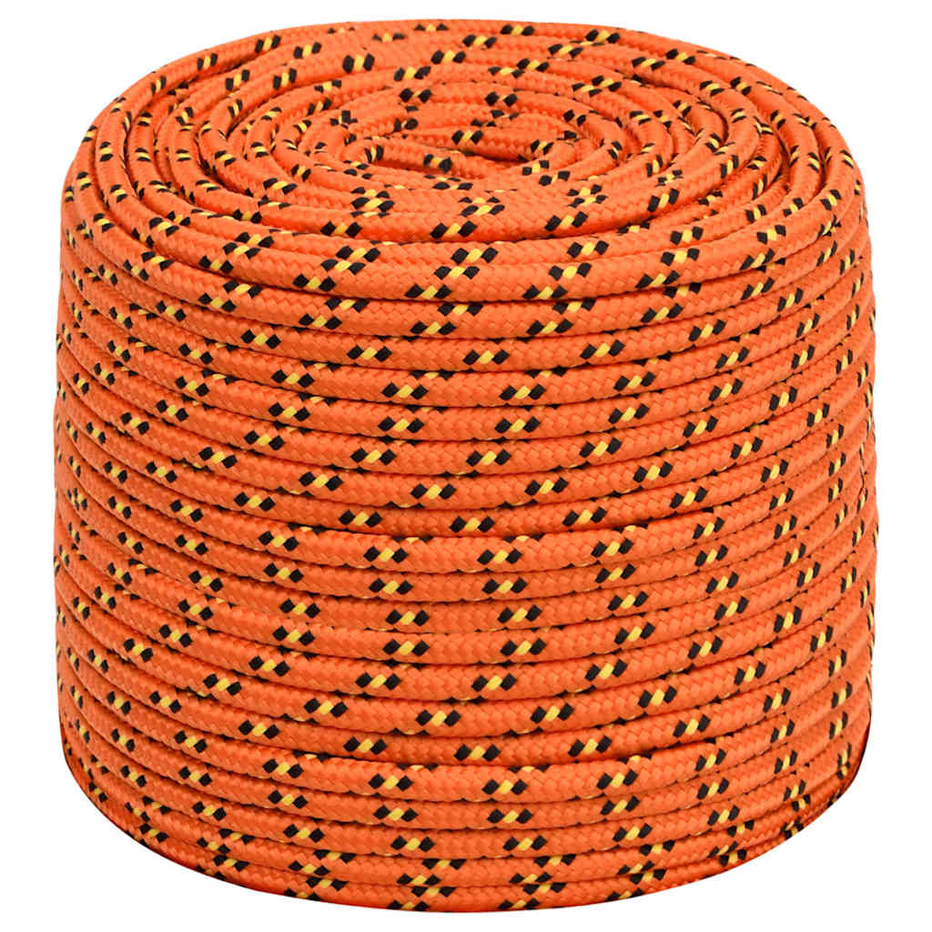 Vidaxl corde de bateau 6 mm 25 m polypropylène orange
