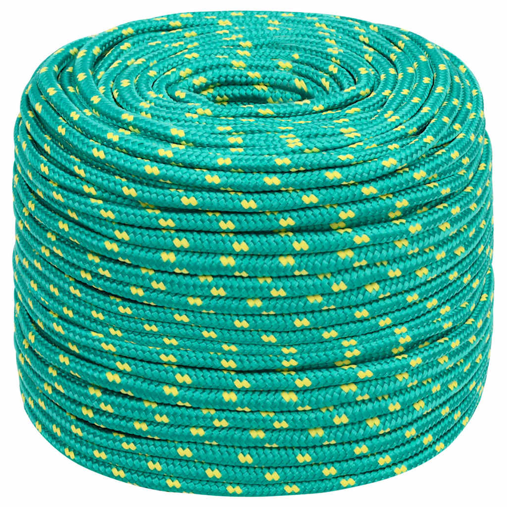 Vidaxxl corde de bateau 10 mm 50 m polypropylène vert