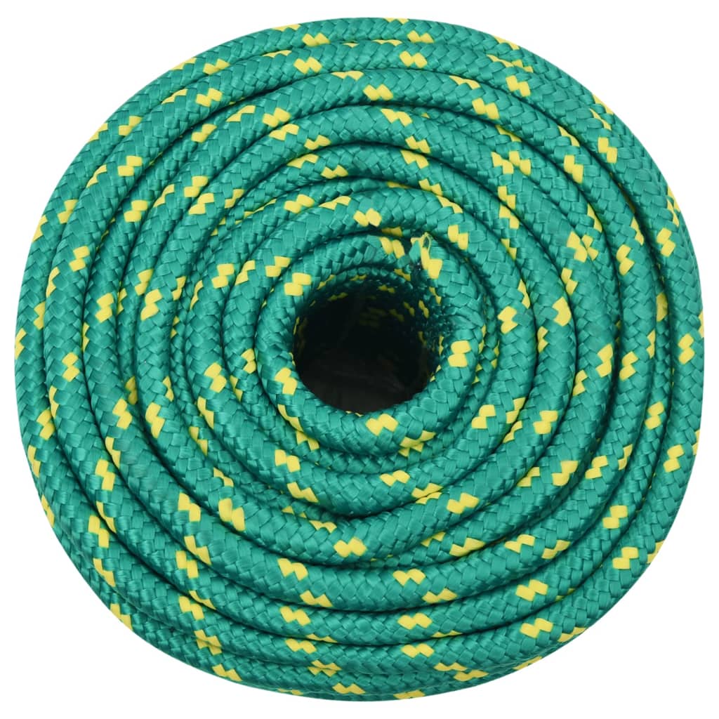 Vidaxxl corde de bateau 14 mm 100 m polypropylène vert
