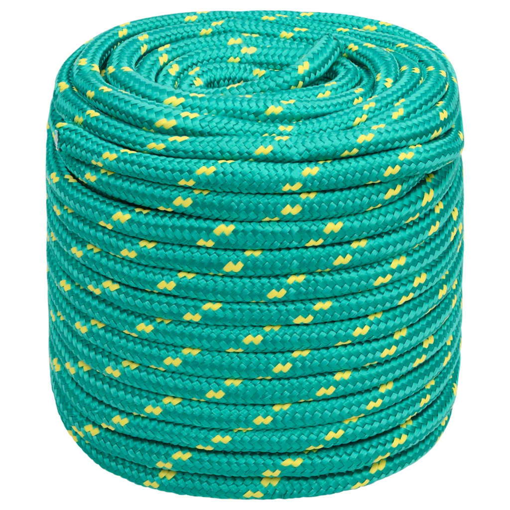 Vidaxxl corde de bateau 16 mm 100 m polypropylène vert