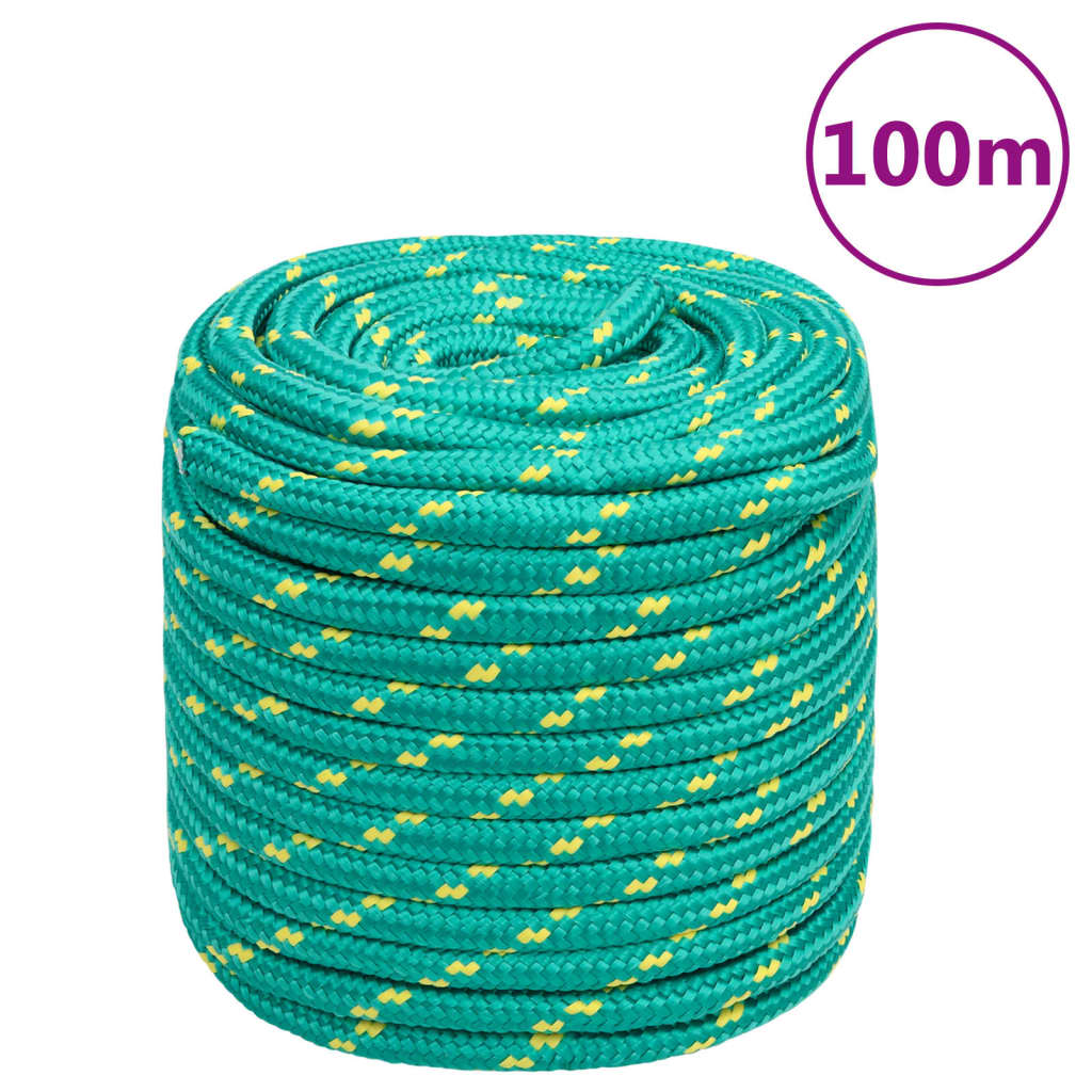 Vidaxxl corde de bateau 18 mm 100 m polypropylène vert