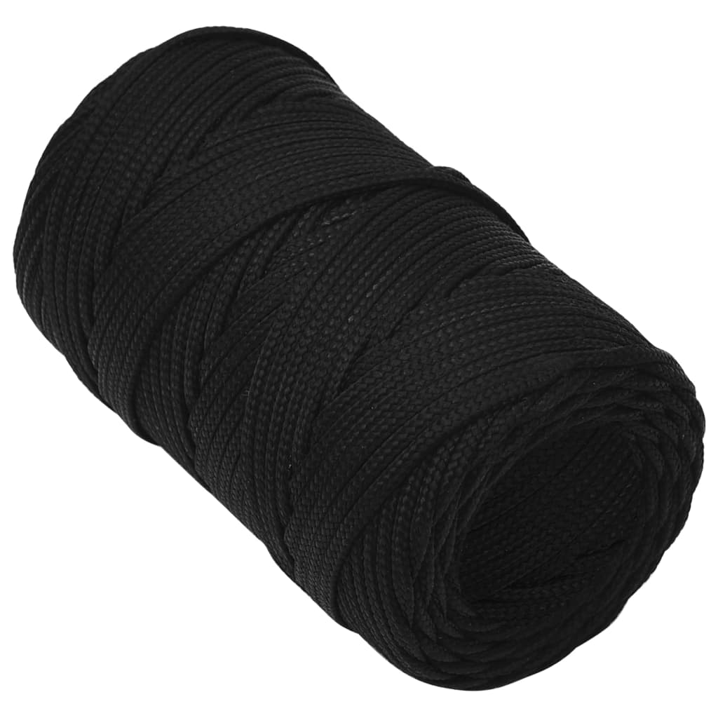 Vidaxx corde de travail 2 mm 100 m polyester noir