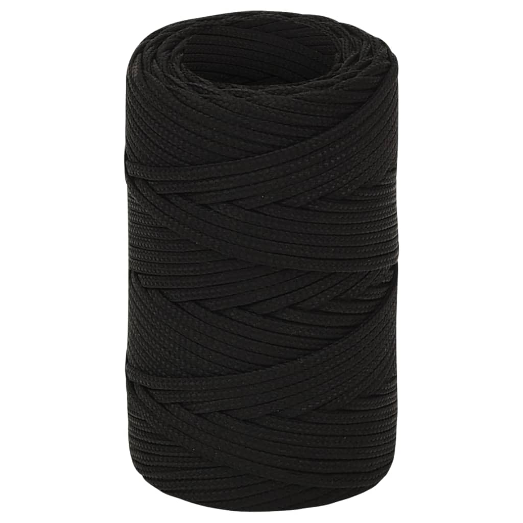 Vidaxl werkouw 2 mm 250 m polyester noir
