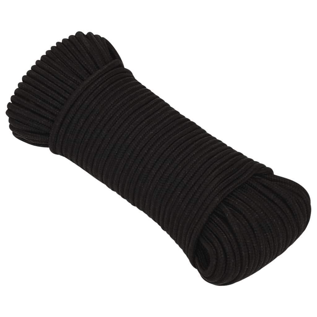 Vidaxx corde de travail 3 mm 100 m polyester noir