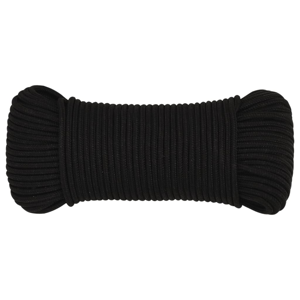Vidaxx corde de travail 3 mm 100 m polyester noir