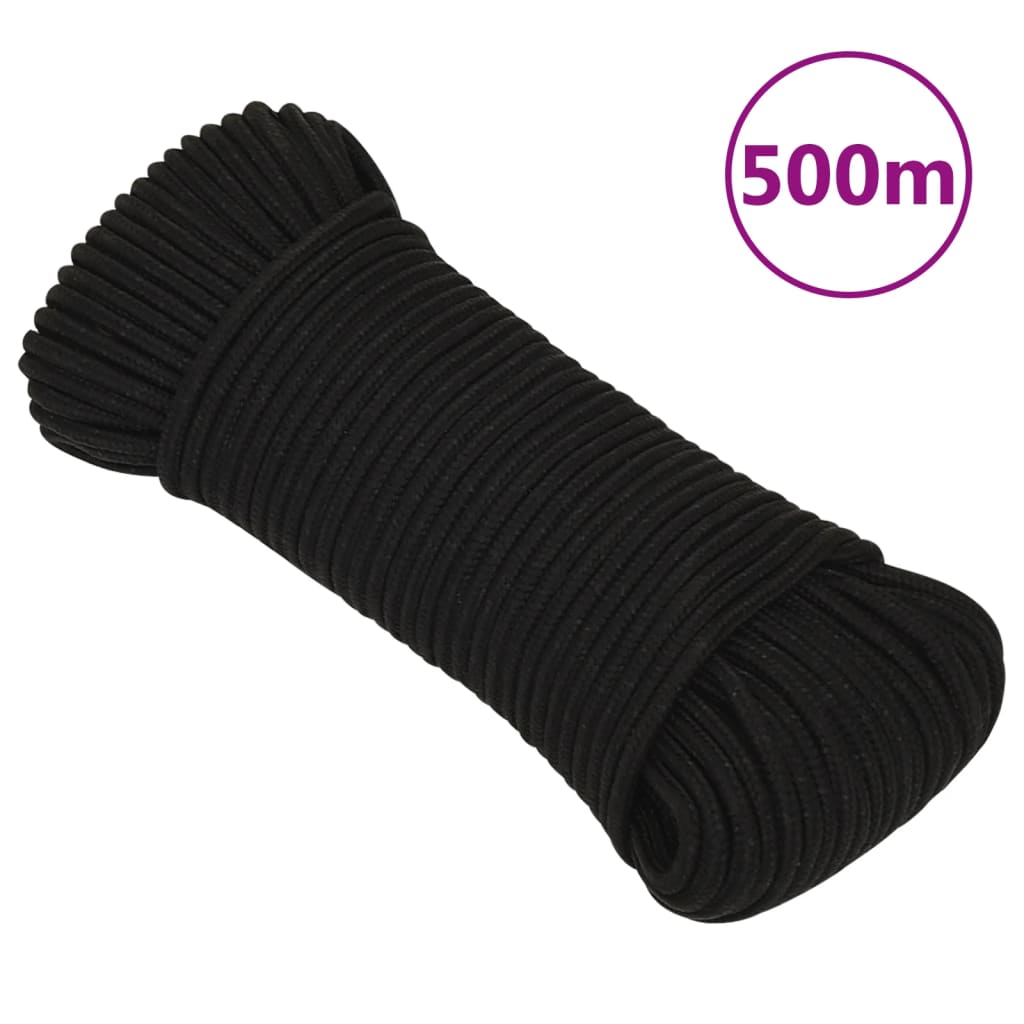 Vidaxx corde de travail 3 mm 500 m polyester noir