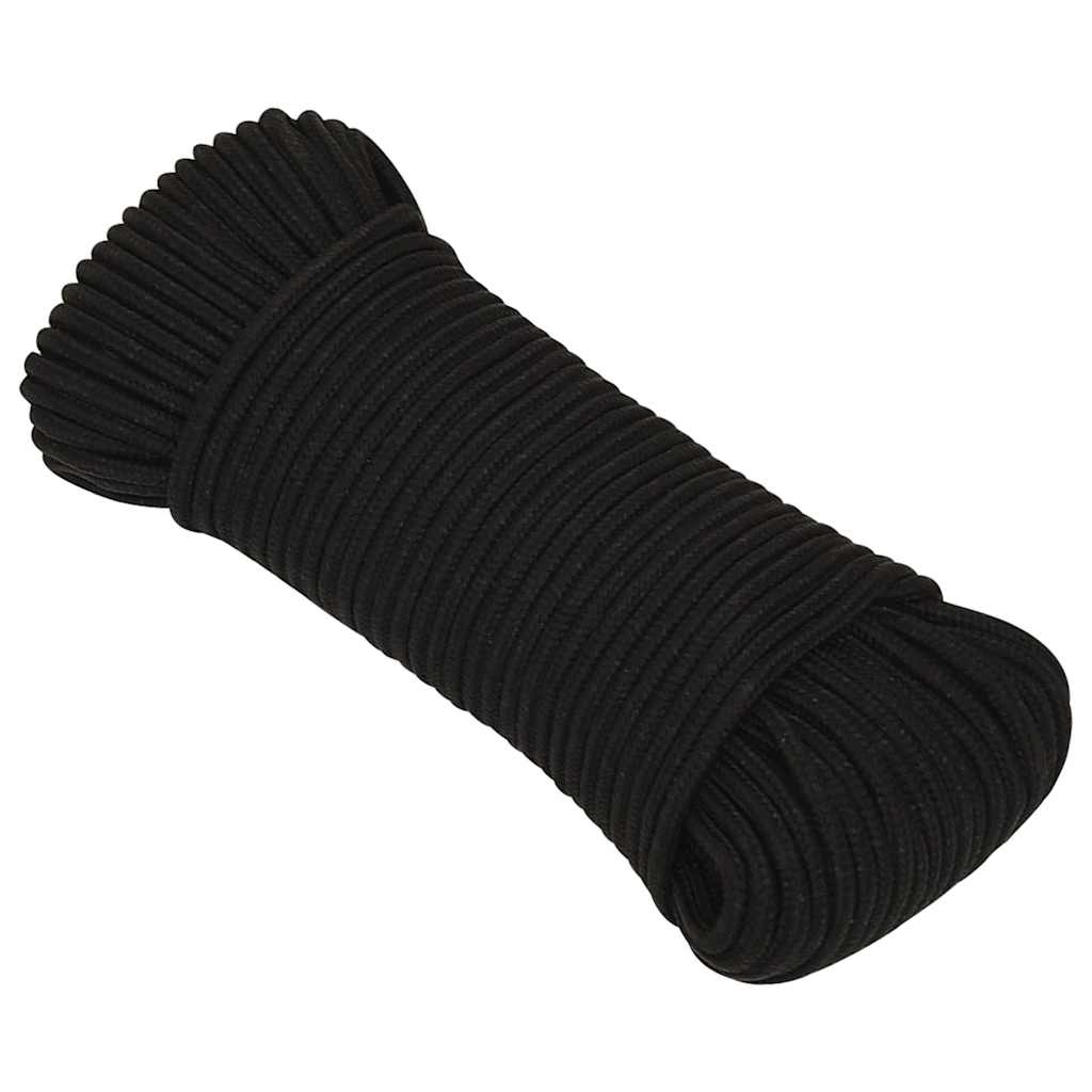 Vidaxx corde de travail 4 mm 100 m polyester noir
