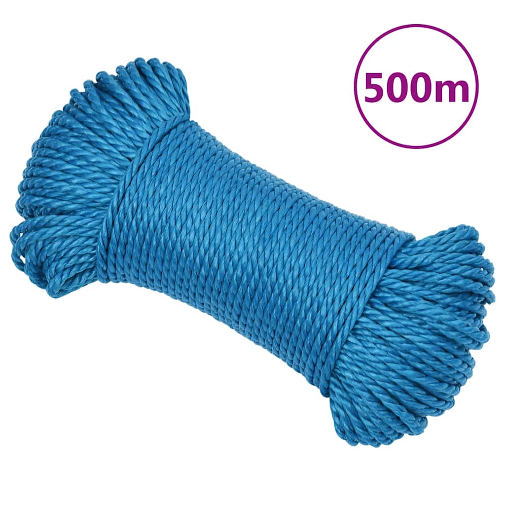 Vidaxl werkouw 3 mm 500 m en bleu en polypropène