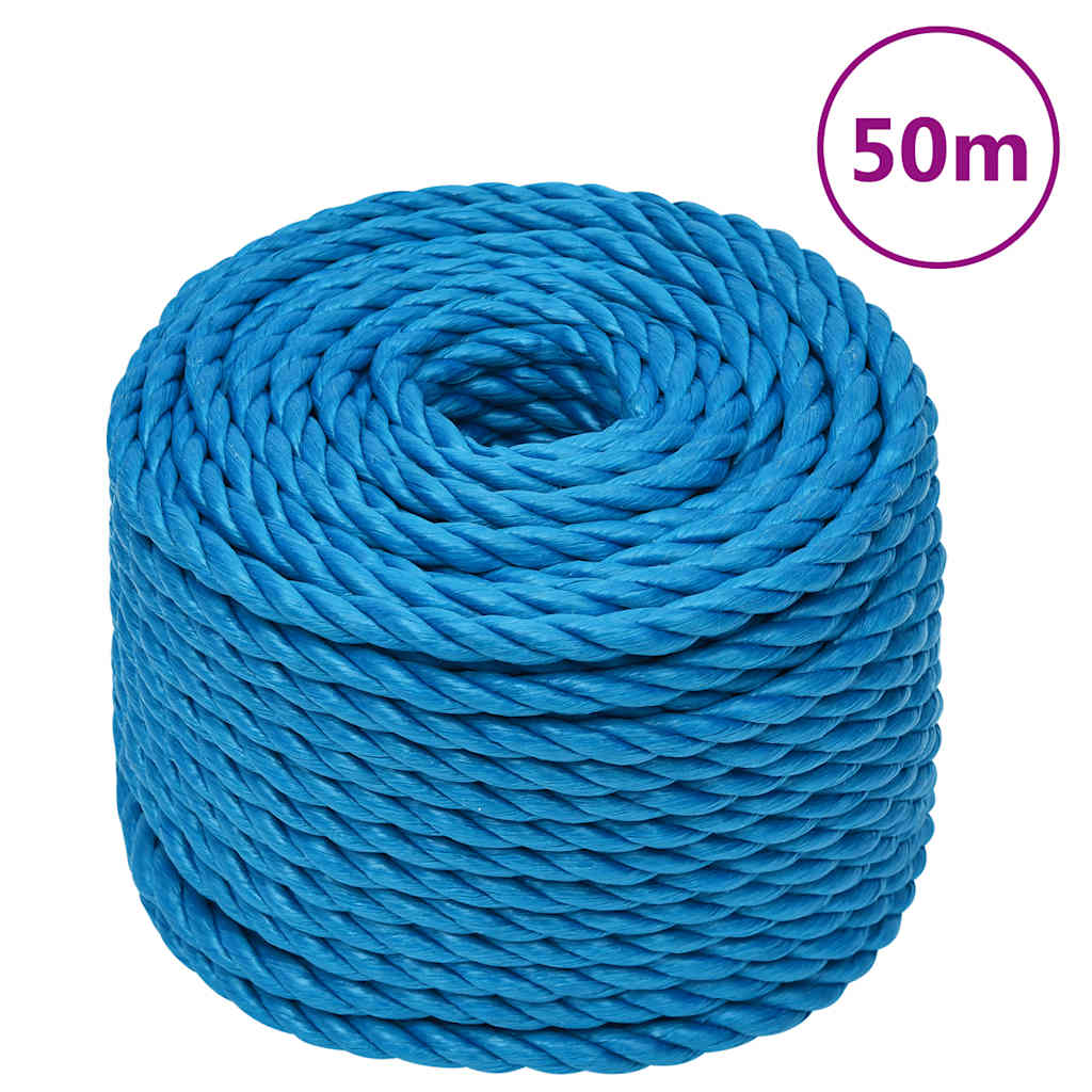 Vidaxx corde de travail 10 mm 50 m polypropylène bleu