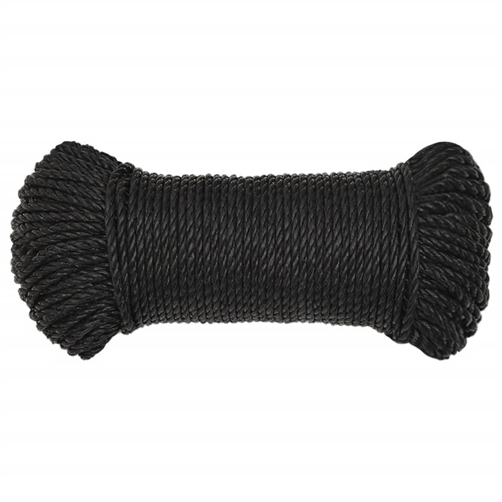 Vidaxx corde de travail 6 mm 500 m polypropylène noir