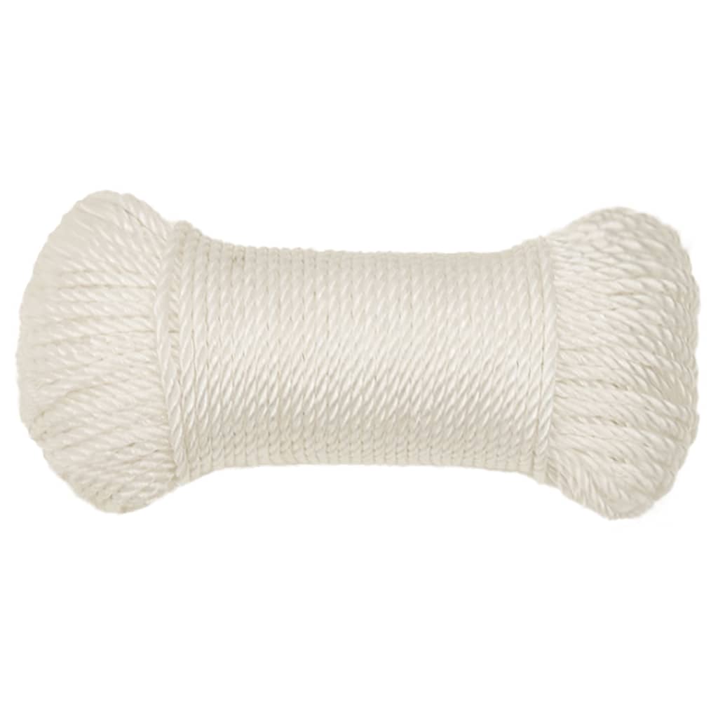 Vidaxl werkouw 6 mm 25 m de polypropène blanc