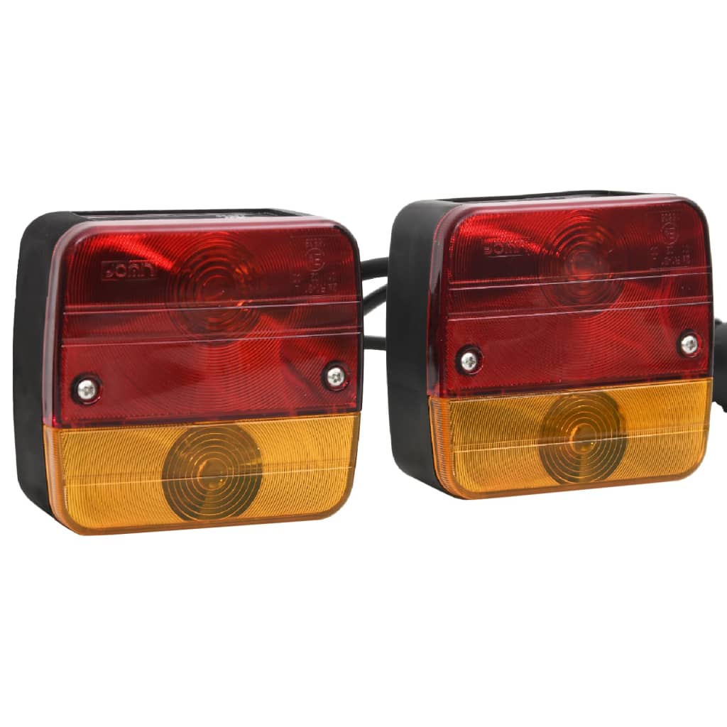 Vidaxx lampes de remorque 2 pcs ampoule classique 12 v 10,5x5x9,5 cm rouge