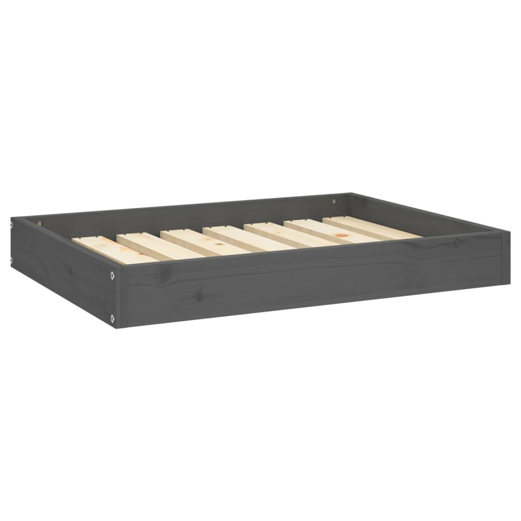 Vidaxl Dog Basket 71.5x54x9 cm Pine Solid Grey