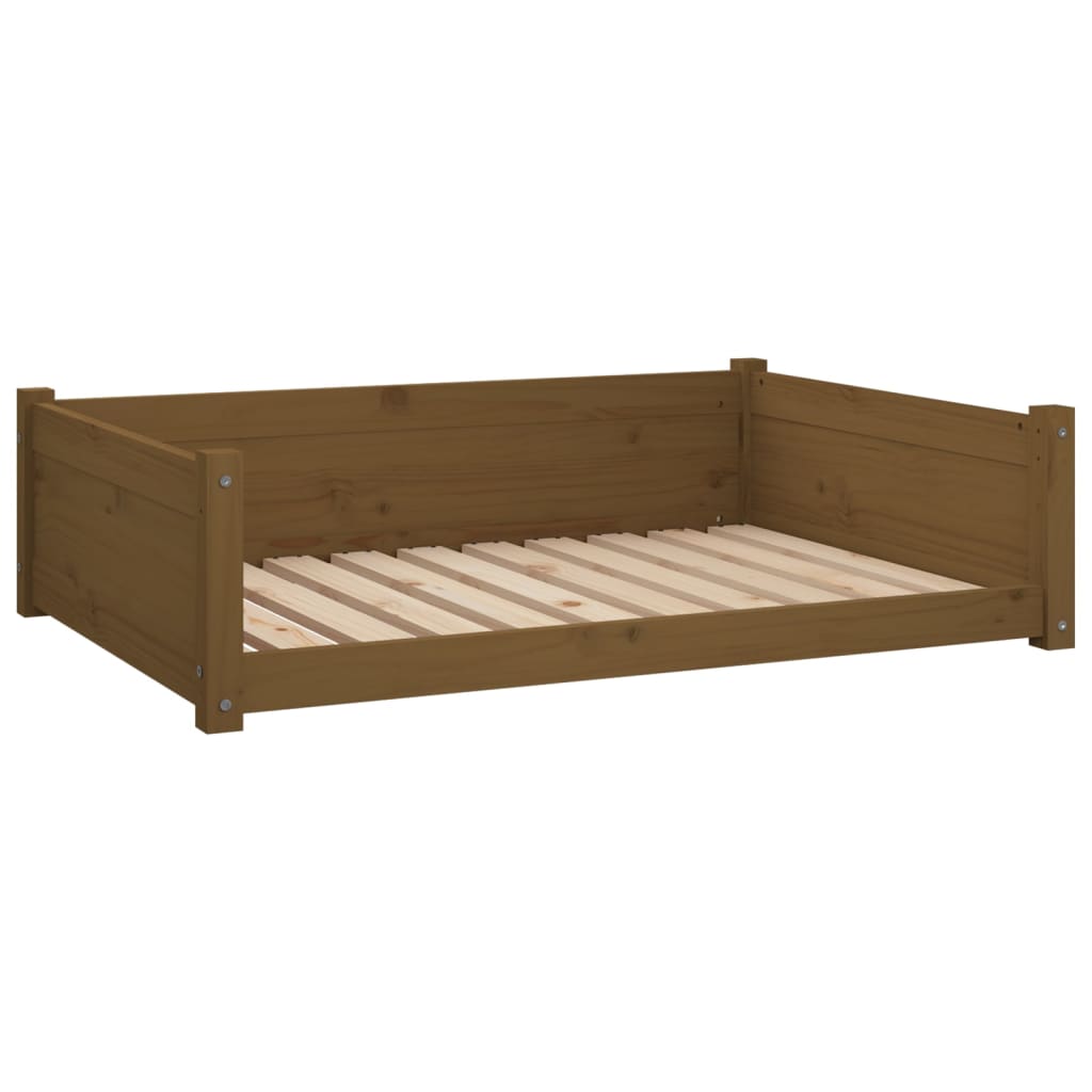 Vidaxl Dog Basket 95.5x65.5x28 cm Pine solide Honey Brown