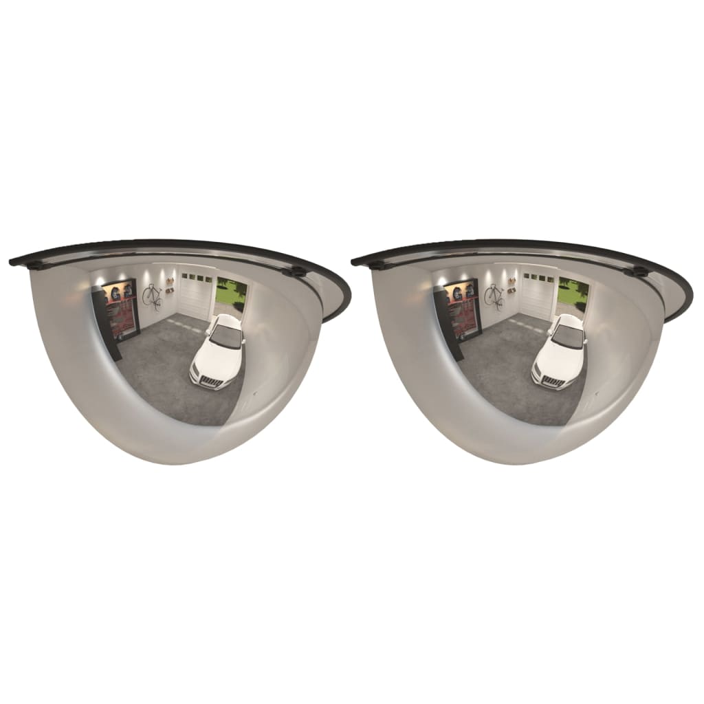 Vidaxl Traffic Mirror Half Ball 2 Sts Ø 30 cm acrylique