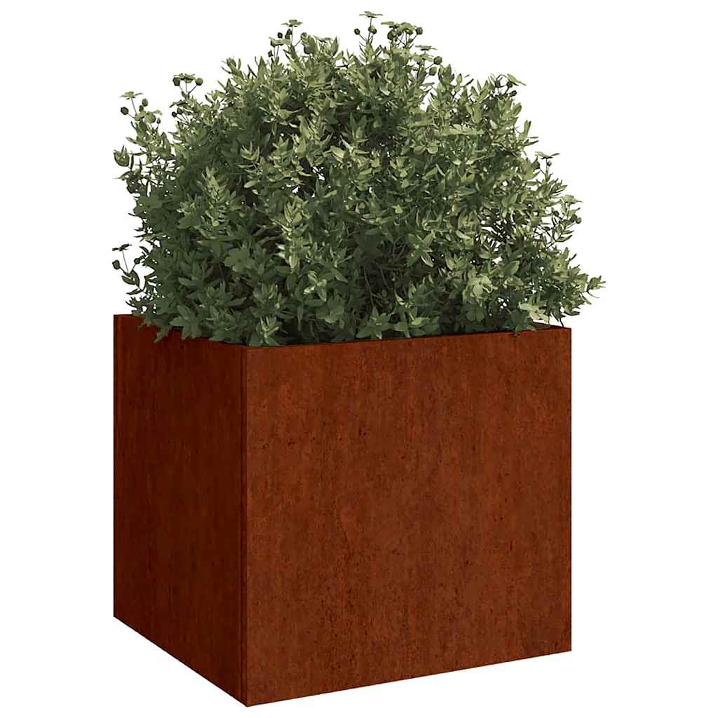 Vidaxx jardinières 2 pcs 42x40x39 cm acier corten