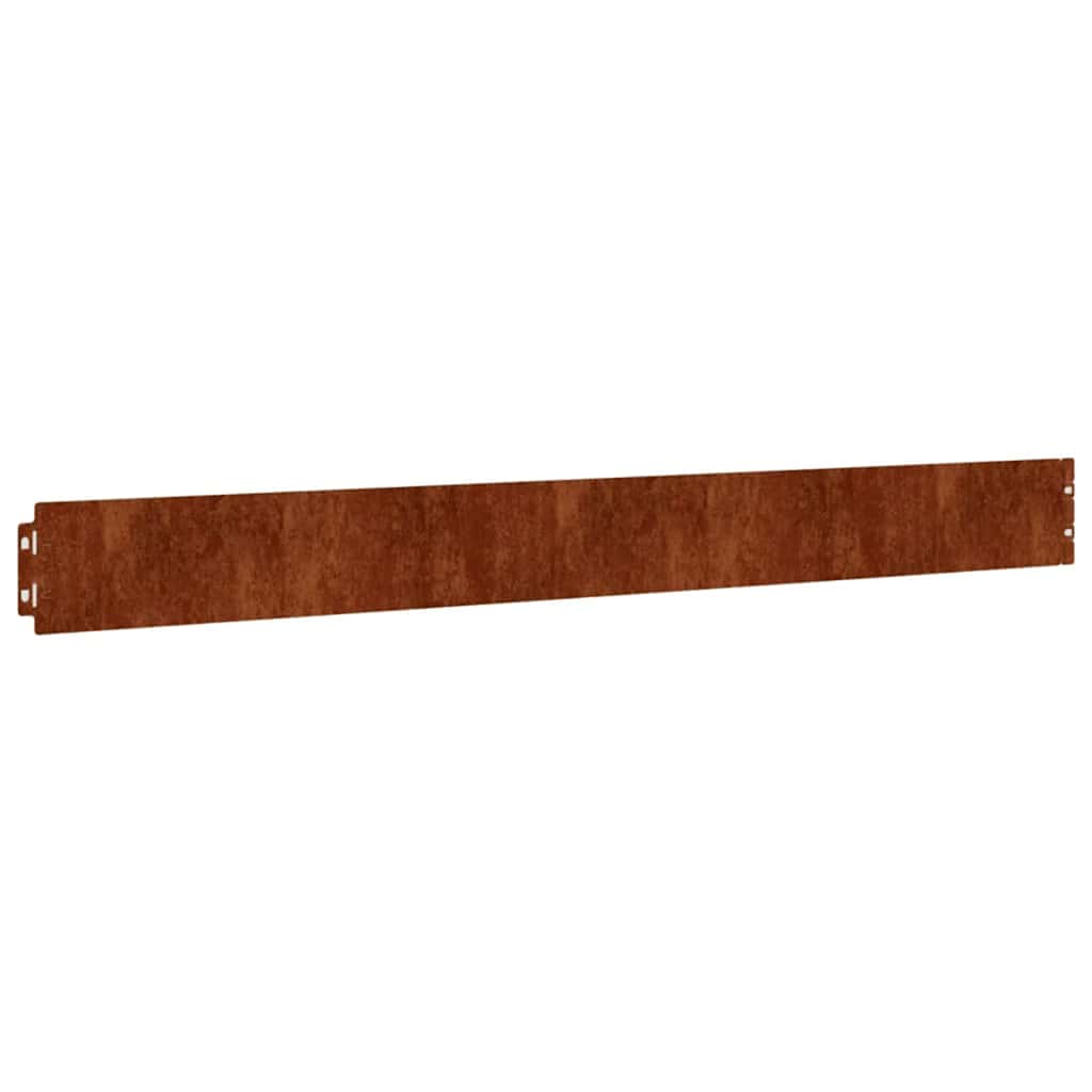 Vidaxl Gazon Arêtes 50 pièces 10x103 cm Cortenstaal flexible