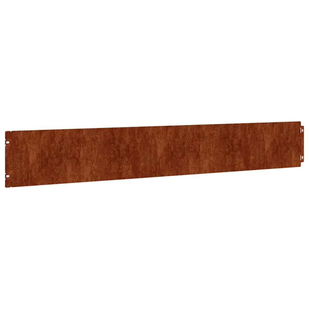 Vidaxl Gazon Arêtes 10 pièces 15x103 cm Cortenstaal flexible