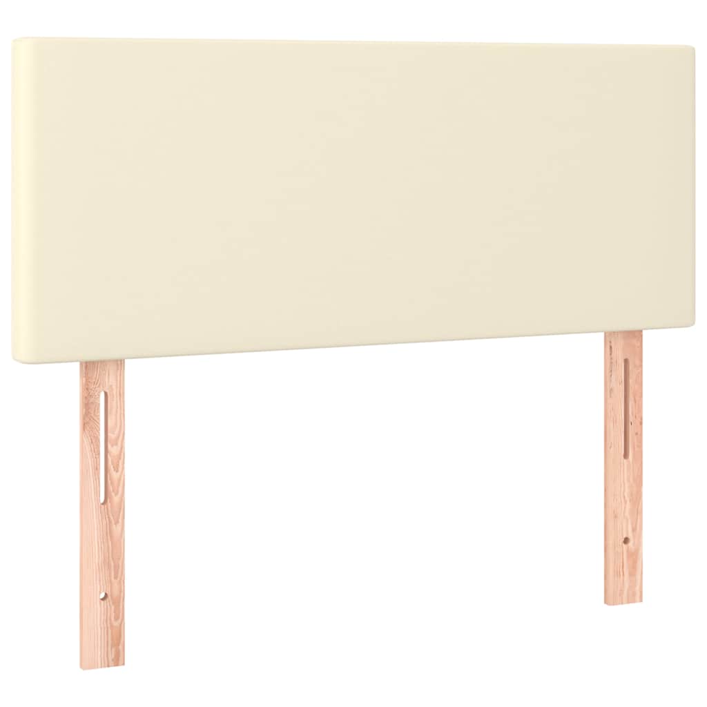 Vidaxl hoofdbord 80x5x78 88 cm kunstleer crèmekleurig