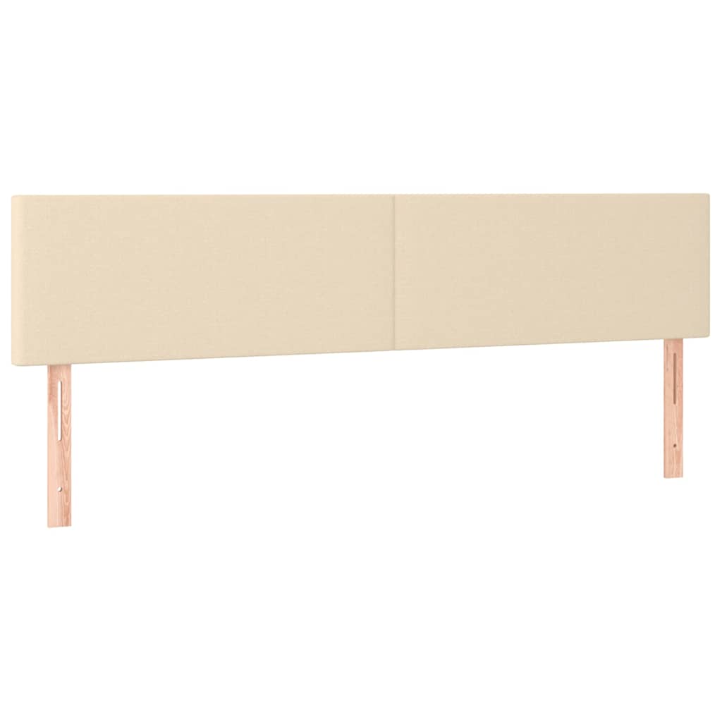 Vidaxl hoofdborden 2 st 80x5x78 88 cm stof crèmekleurig