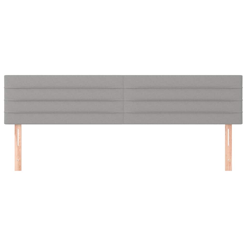 Vidaxl hoofdborden 2 st 90x5x78 88 cm stof lichtgrijs