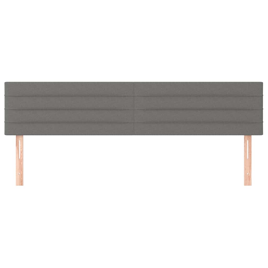 Vidaxl hoofdborden 2 st 90x5x78 88 cm stof donkergrijs