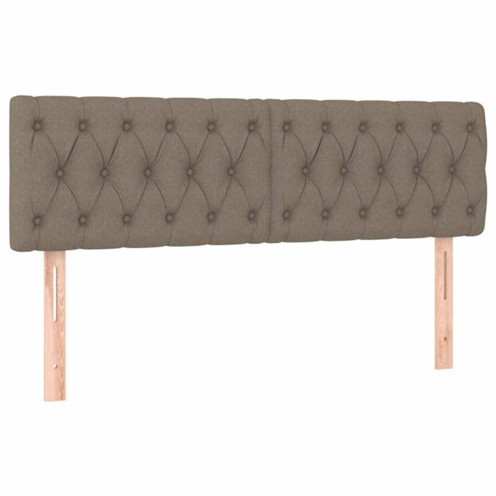 Vidaxl hoofdborden 2 st 72x7x78 88 cm stof taupe