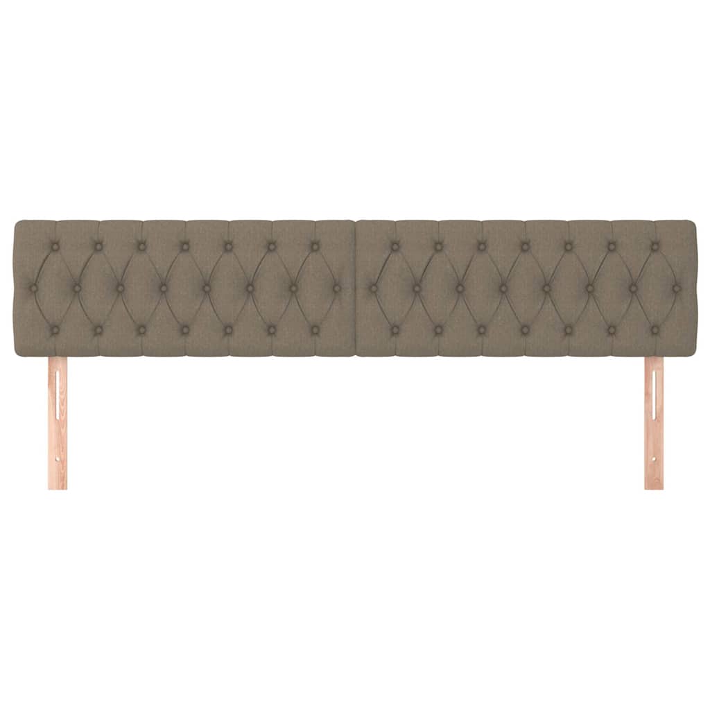 Vidaxl hoofdborden 2 st 90x7x78 88 cm stof taupe