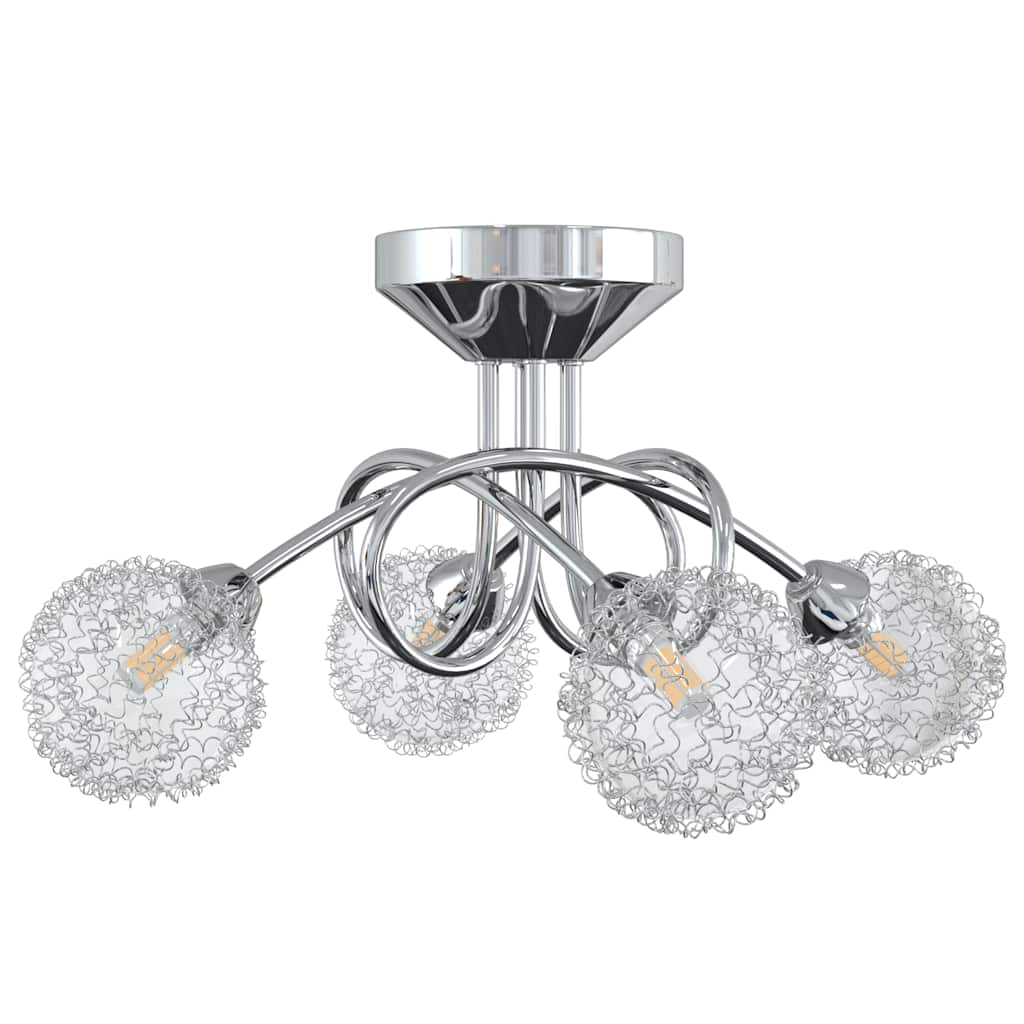 Vidaxl plafond avec capuchons en fil de maille pour 4 x G9 LED