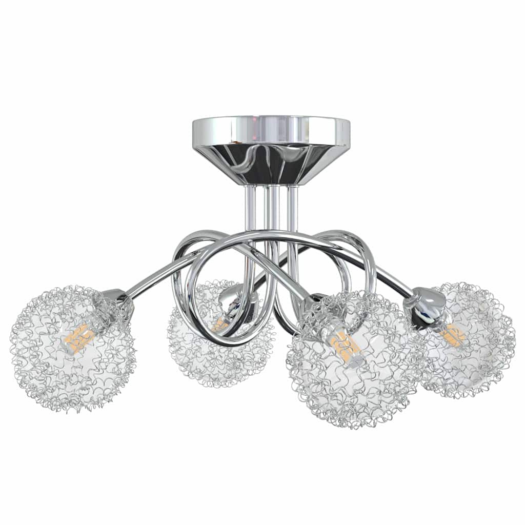 Vidaxl plafond avec capuchons en fil de maille pour 4 x G9 LED