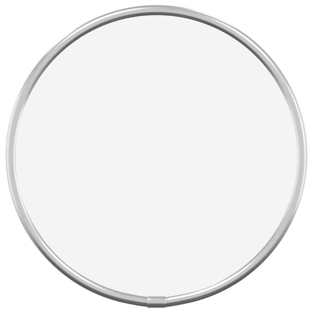 Miroir mural vidaxl autour de Ø20 cm en argent couleur