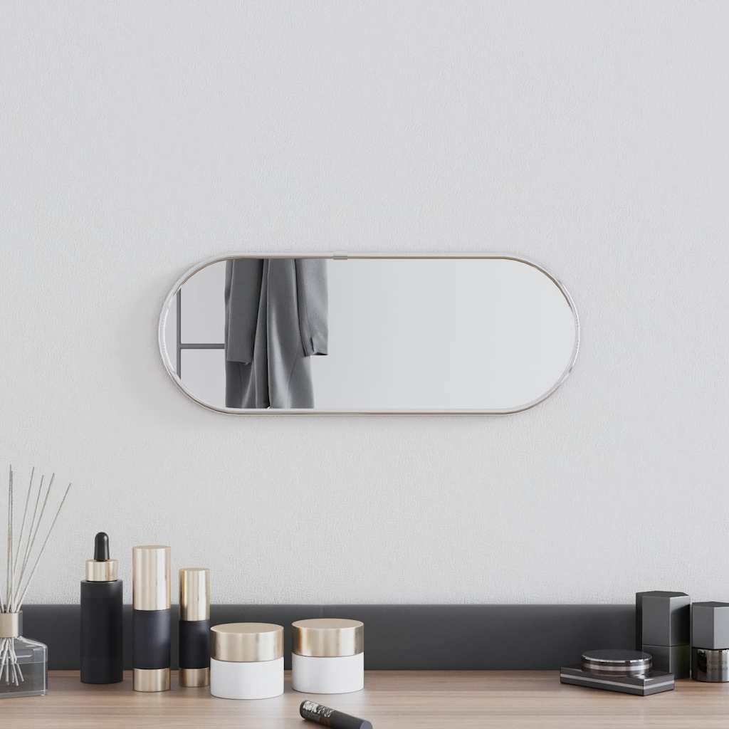 Vidaxx miroir mural 40x15 cm ovale argenté