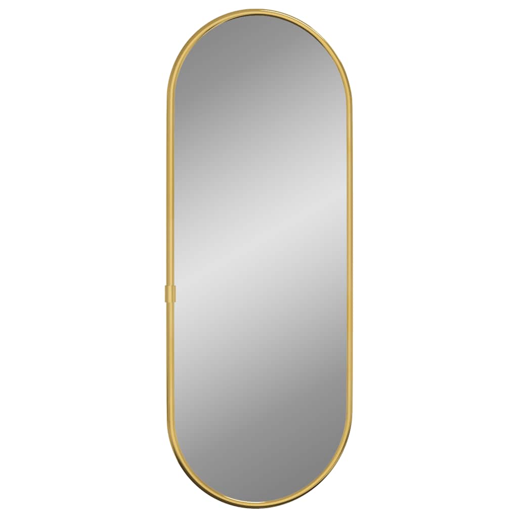 Vidaxx miroir mural 40x15 cm ovale doré