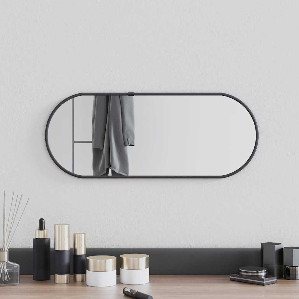 Vidaxx miroir mural 50x20 cm ovale noir