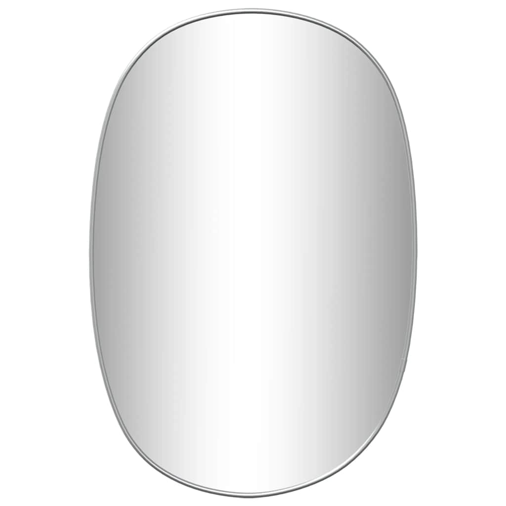 Miroir mural vidaxl 60x40 cm de couleur argentée
