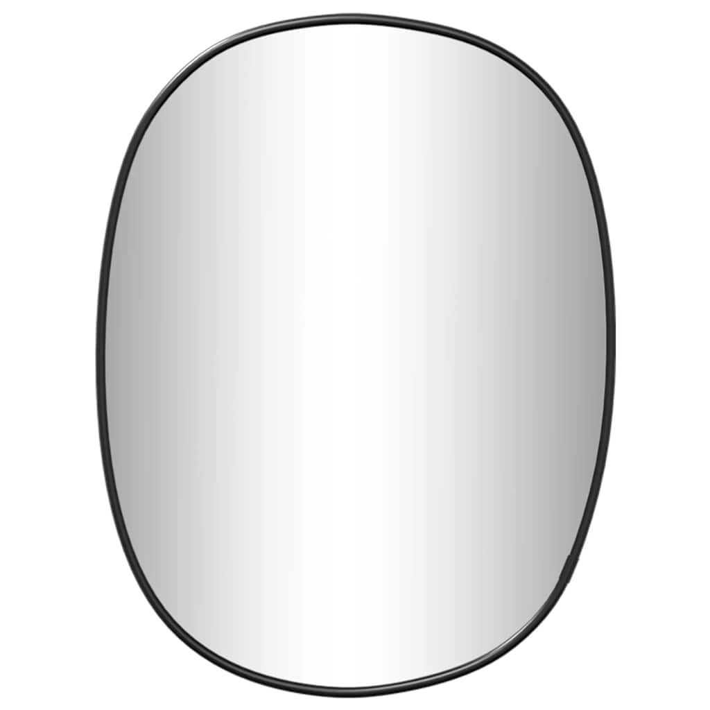 Miroir mural vidaxl 30x25 cm noir