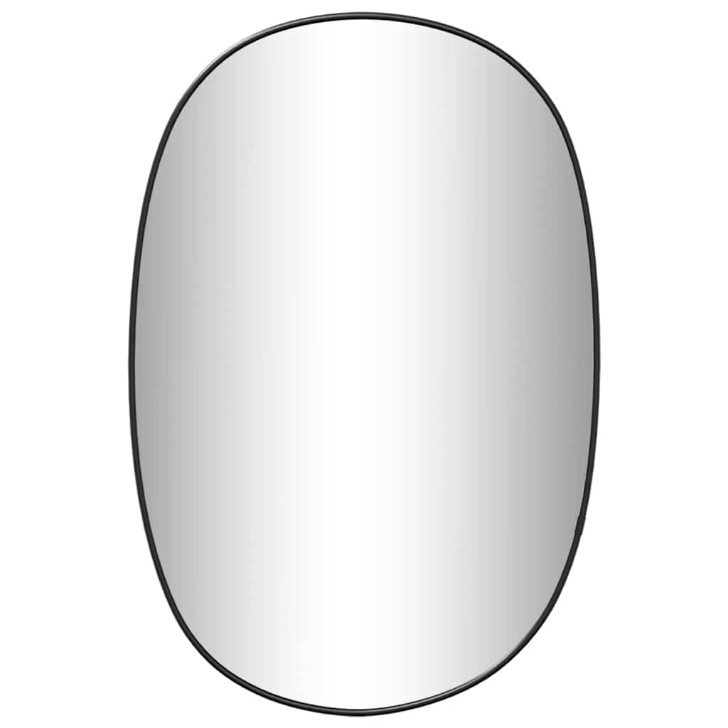 VidaXL Miroir mural 50x35 cm noir