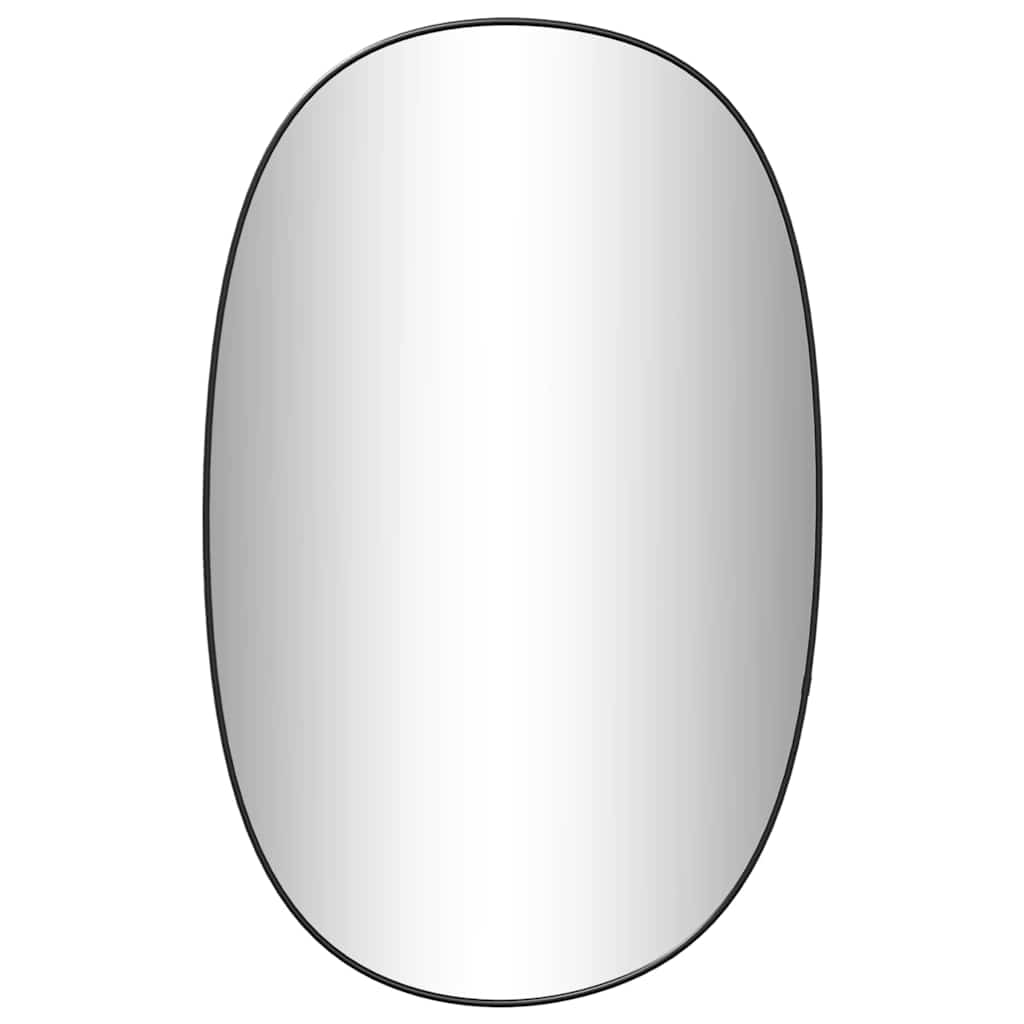 VidaXL Miroir mural 80x50 cm noir